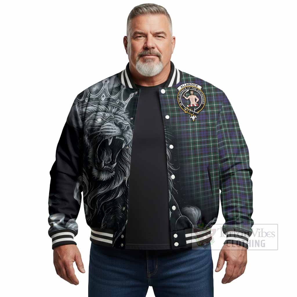 Allardice Tartan Baseball Jacket Roaring Lion Heritage
