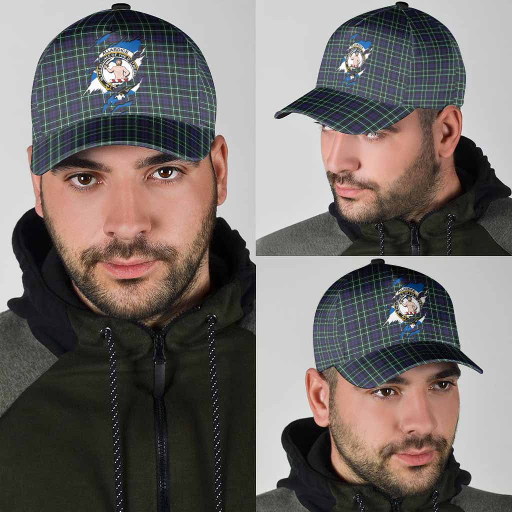 Allardice Tartan Classic Cap with Family Crest In Me Style
