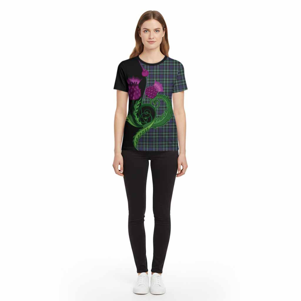 Allardice Tartan Cotton T-shirt Traditional Scottish Thistle