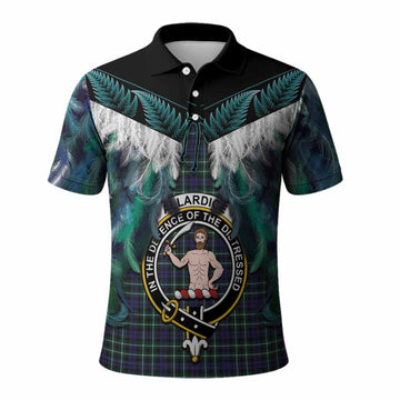 Allardice Tartan Crest Polo Shirt New Zealand Maori Korowai Cloak
