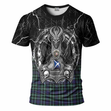 Allardice Tartan Crest T-Shirt Celtic Odin's Raven Legacy