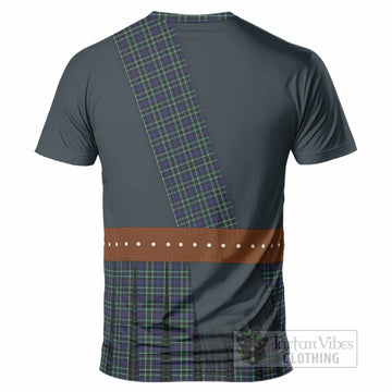Allardice Tartan Crest T-Shirt Kilt Costume Style