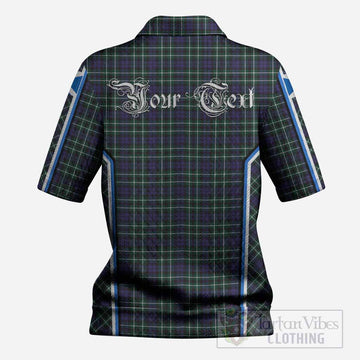 Allardice Tartan Crest Women’s Polo Sweater Top Scotland Coat of Arm Flag Style