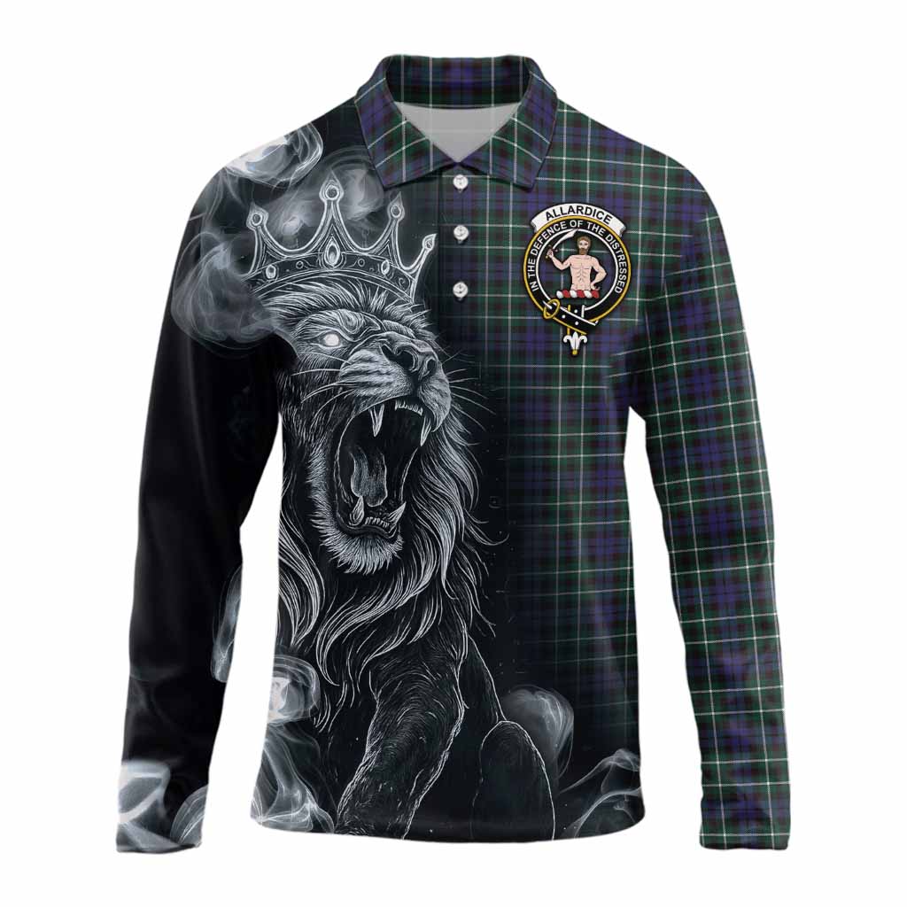Allardice Tartan Long Sleeve Polo Shirt Roaring Lion Heritage