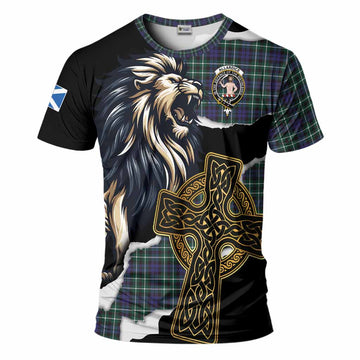 Allardice Tartan Scottish T-Shirt Lion Celtic Heritage