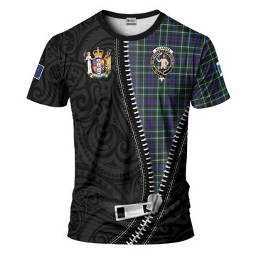 Allardice Tartan T-Shirt New Zealand Pattern Unique Zipper Stylized