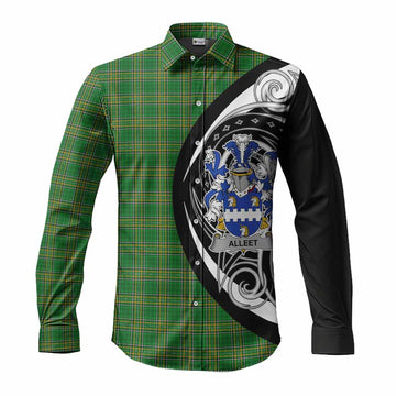 Alleet Irish Clan Long Sleeve Button Shirt Celtic Circle Style