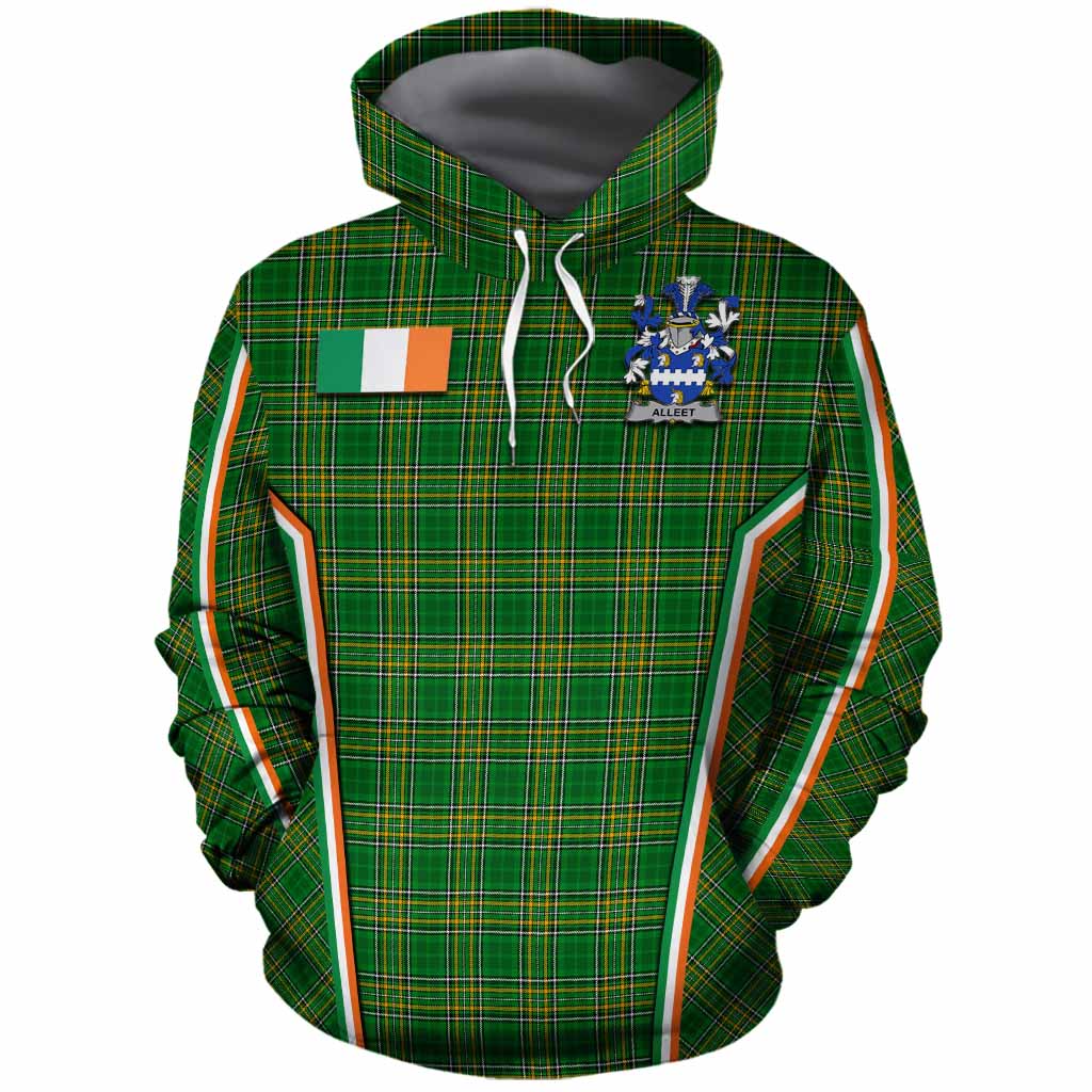 Alleet Irish Clan Coat of Arm Tartan Cotton Hoodie Flag Style