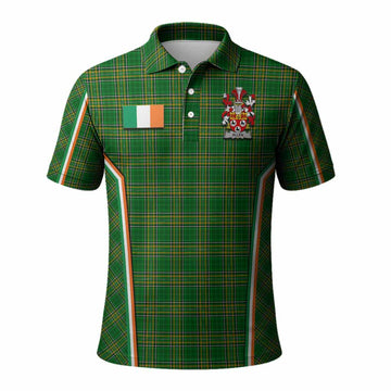 Allen Irish Clan Coat of Arm Tartan Polo Shirt Flag Style