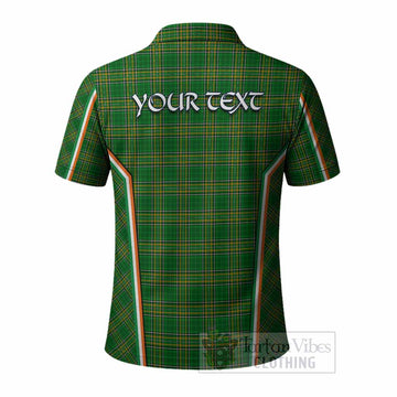 Allen Irish Clan Coat of Arm Tartan Polo Shirt Flag Style