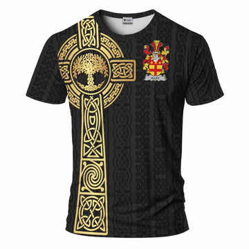 Alley Irish Coat of Arms T-Shirt with Celtic Tree of Life Inspired