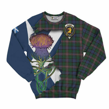 Allison Tartan Family Crest Sweatshirt Scottish Thistle Celtic Inspired