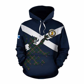 Allison Tartan Lion Rampant Cotton Hoodie Proudly Display Your Heritage with Alba Gu Brath and Clan Name