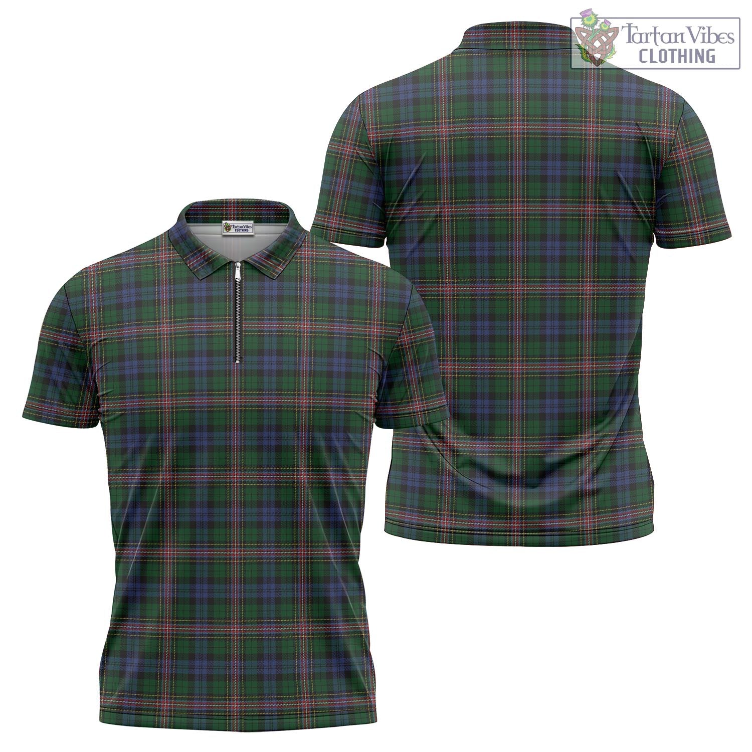 Allison Tartan Zipper Polo Shirt Unisex - Tartan Vibes Clothing