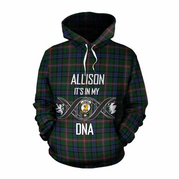 Allison Tartan Cotton Hoodie with Family Crest DNA In Me Style