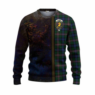 Allison Tartan Family Crest Knitted Sweater Alba Gu Brath Be Brave Lion Ancient Style