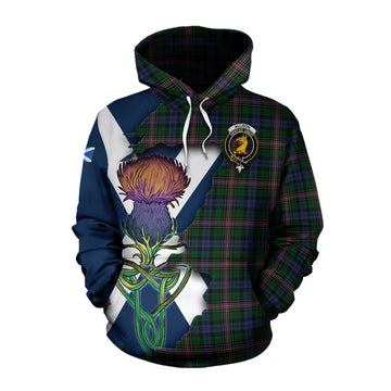 Allison Tartan Family Crest Cotton Hoodie Scottish Thistle Celtic Inspired