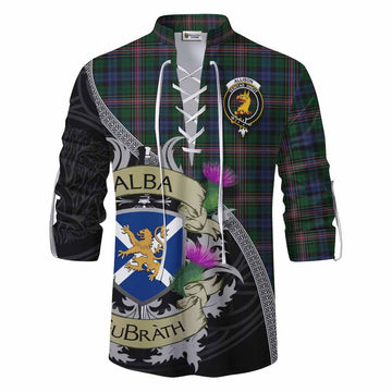 Tartan Vibes Clothing Allison Tartan Family Crest Ghillie Kilt Shirt Lion Rampant Royal Thistle Shield Celtic Inspired