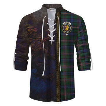 Allison Tartan Family Crest Ghillie Kilt Shirt Alba Gu Brath Be Brave Lion Ancient Style