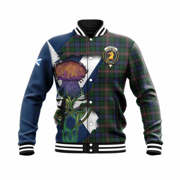 Allison Tartan Family Crest Baseball Jacket Scottish Thistle Celtic Inspired