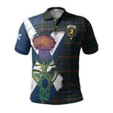 Allison Tartan Family Crest Polo Shirt Scottish Thistle Celtic Inspired