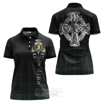 Tartan Vibes Clothing Allison Tartan Women's Polo Shirt Featuring Alba Gu Brath Family Crest Celtic Inspired