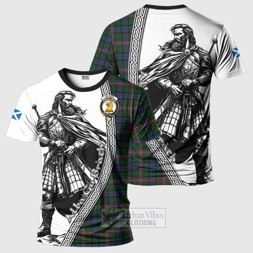 Tartan Vibes Clothing Allison Tartan Clan Crest T-Shirt with Highlander Warrior Celtic Style