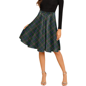 Allison Tartan Melete Pleated Midi Skirt