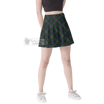 Allison Tartan Women's Plated Mini Skirt