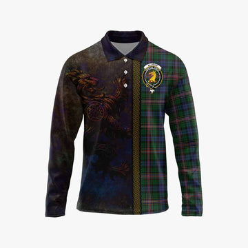 Allison Tartan Family Crest Long Sleeve Polo Shirt Alba Gu Brath Be Brave Lion Ancient Style