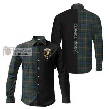 Allison Tartan Long Sleeve Button Shirt with Family Crest and Half Of Me Style Men's Shirt S - Tartanvibesclothing Shop