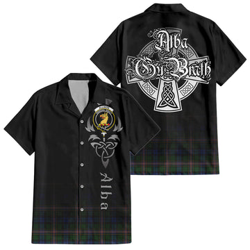 Allison Tartan Hawaiian Shirt Shirt Featuring Alba Gu Brath Family Crest Celtic Inspired