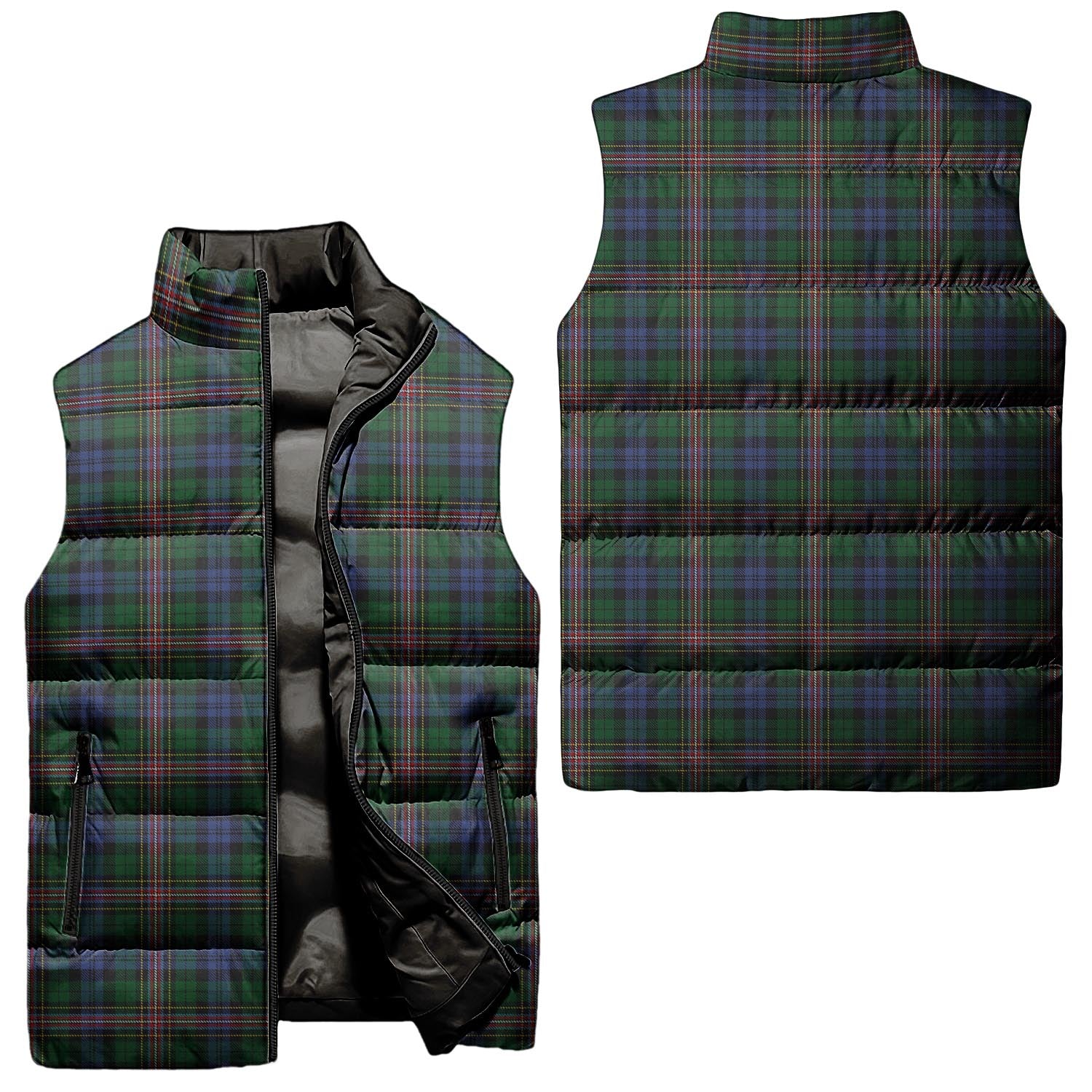 Allison Tartan Sleeveless Puffer Jacket Unisex - Tartanvibesclothing