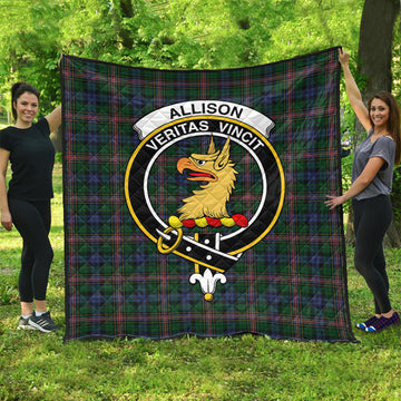 Allison Tartan Quilt with Family Crest