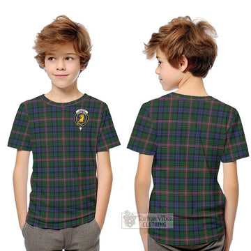 Allison Tartan Kid T-Shirt with Family Crest