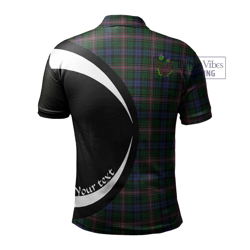Allison Tartan Men's Polo Shirt with Family Crest Circle Style - Tartan Vibes Clothing