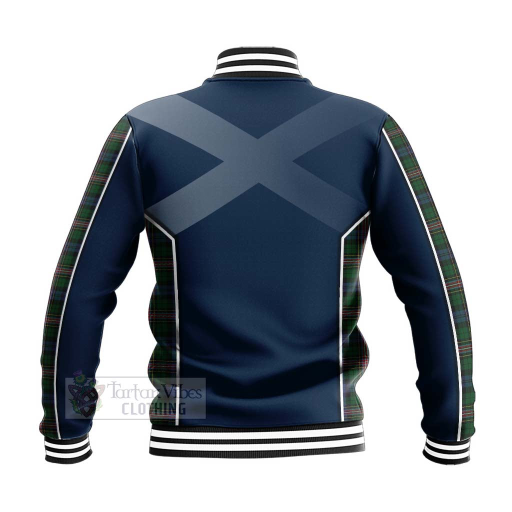 Tartan Vibes Clothing Allison Tartan Baseball Jacket with Family Crest and Scottish Thistle Vibes Sport Style