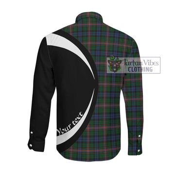 Allison Tartan Long Sleeve Button Up with Family Crest Circle Style Men's Shirt - Tartan Vibes Clothing