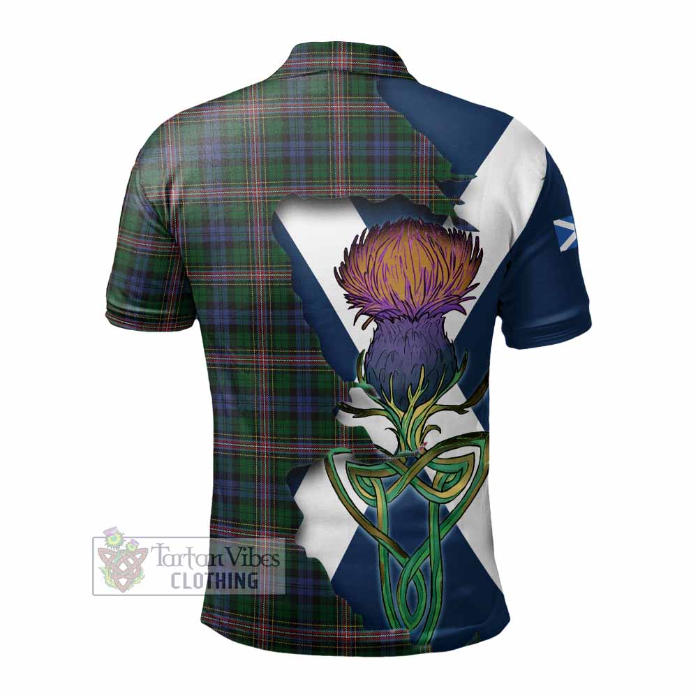 Tartan Vibes Clothing Allison Tartan Family Crest Polo Shirt Scottish Thistle Celtic Inspired