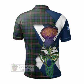 Allison Tartan Family Crest Polo Shirt Scottish Thistle Celtic Inspired