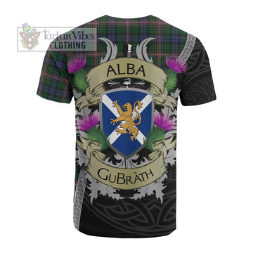Tartan Vibes Clothing Allison Tartan Family Crest Cotton T-shirt Lion Rampant Royal Thistle Shield Celtic Inspired