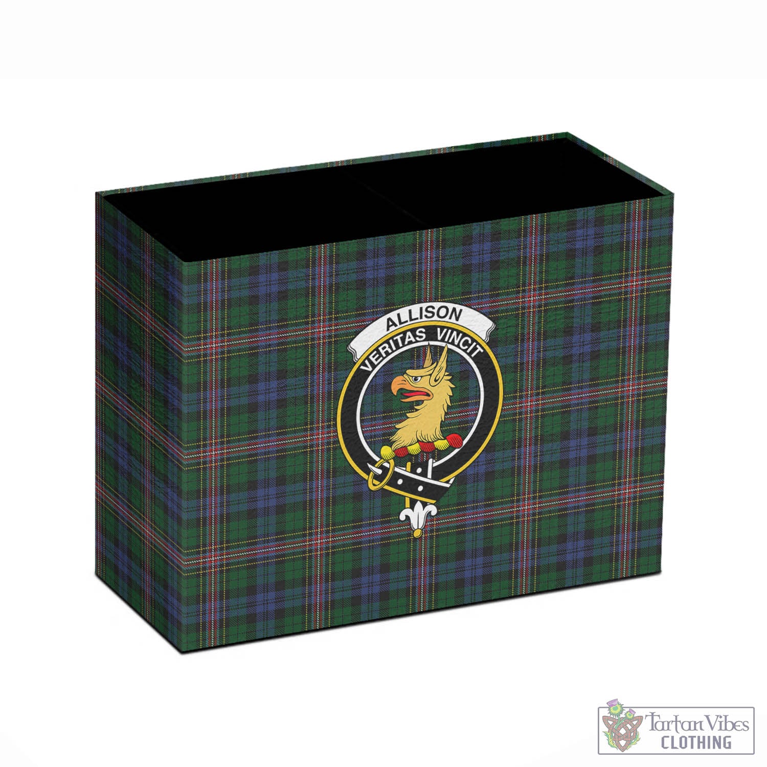 Tartan Vibes Clothing Allison Tartan Pen Holder with Family Crest