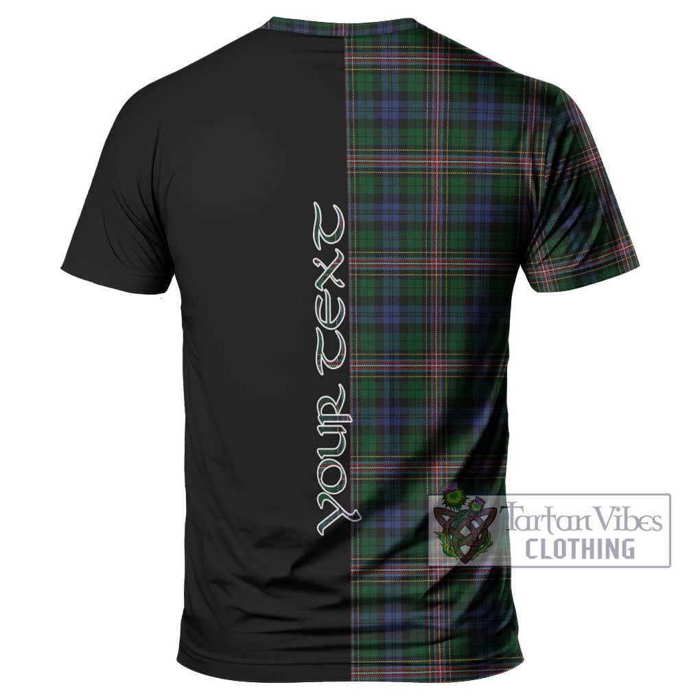 Allison Tartan T-Shirt with Family Crest and Half Of Me Style - Tartanvibesclothing Shop