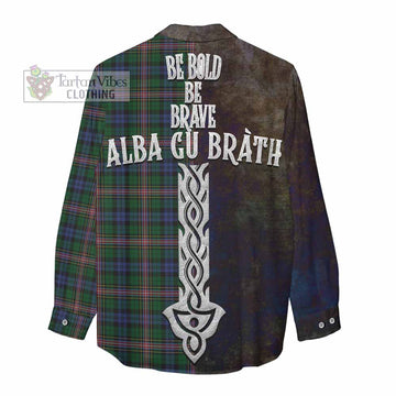 Allison Tartan Family Crest Women's Casual Shirt Alba Gu Brath Be Brave Lion Ancient Style