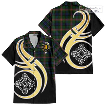 Allison Tartan Hawaiian Shirt with Family Crest and Celtic Symbol Style