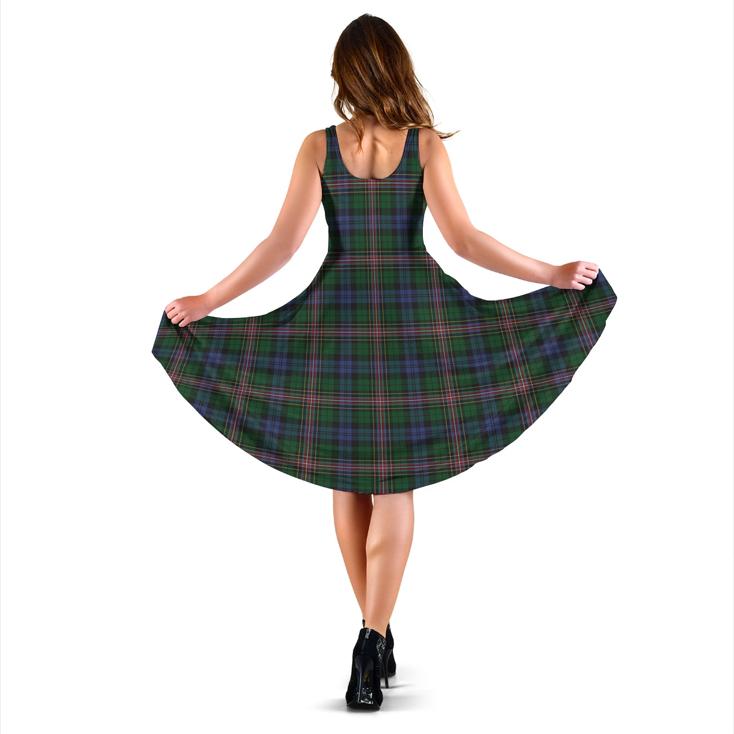 Allison Tartan Sleeveless Midi Womens Dress - Tartan Vibes Clothing