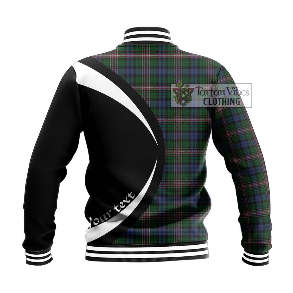 Allison Tartan Baseball Jacket with Family Crest Circle Style - Tartan Vibes Clothing