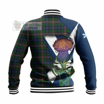 Allison Tartan Family Crest Baseball Jacket Scottish Thistle Celtic Inspired