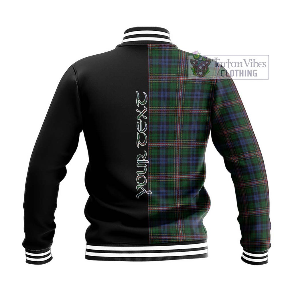 Allison Tartan Baseball Jacket with Family Crest and Half Of Me Style - Tartanvibesclothing Shop