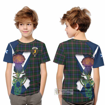 Allison Tartan Family Crest Kid T-Shirt Scottish Thistle Celtic Inspired